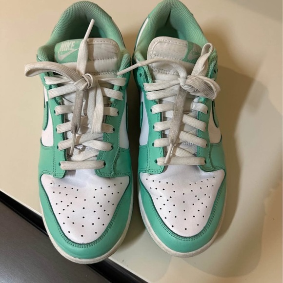 Nike Women's Mint Green and White Sneakers - Picture 4 of 5